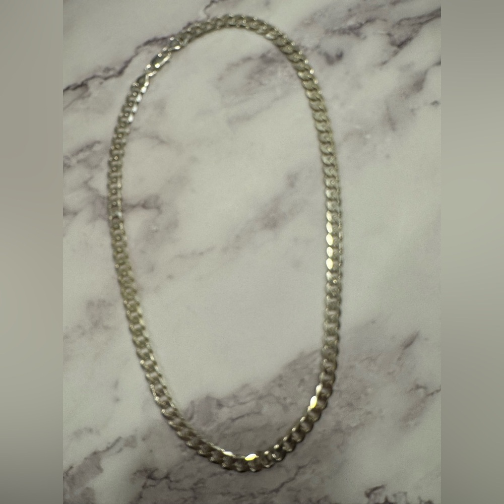 Sterling Silver Curb Link Necklace